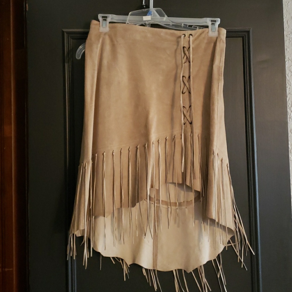 Leather skirt